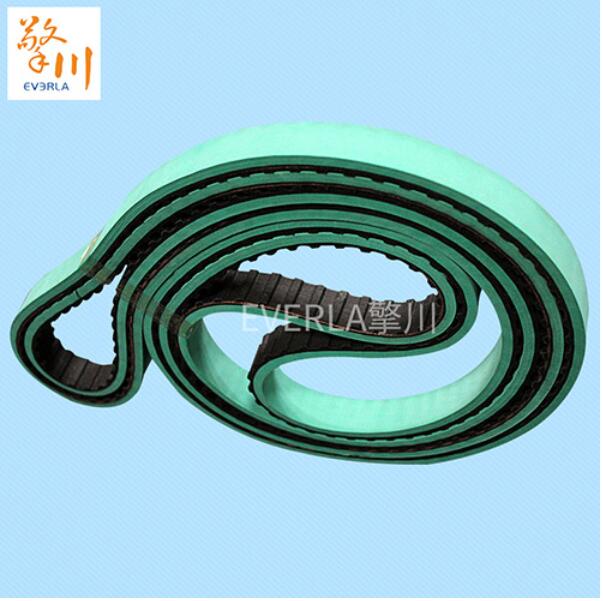 包裝機(jī)械皮帶_淺綠橡膠同步帶