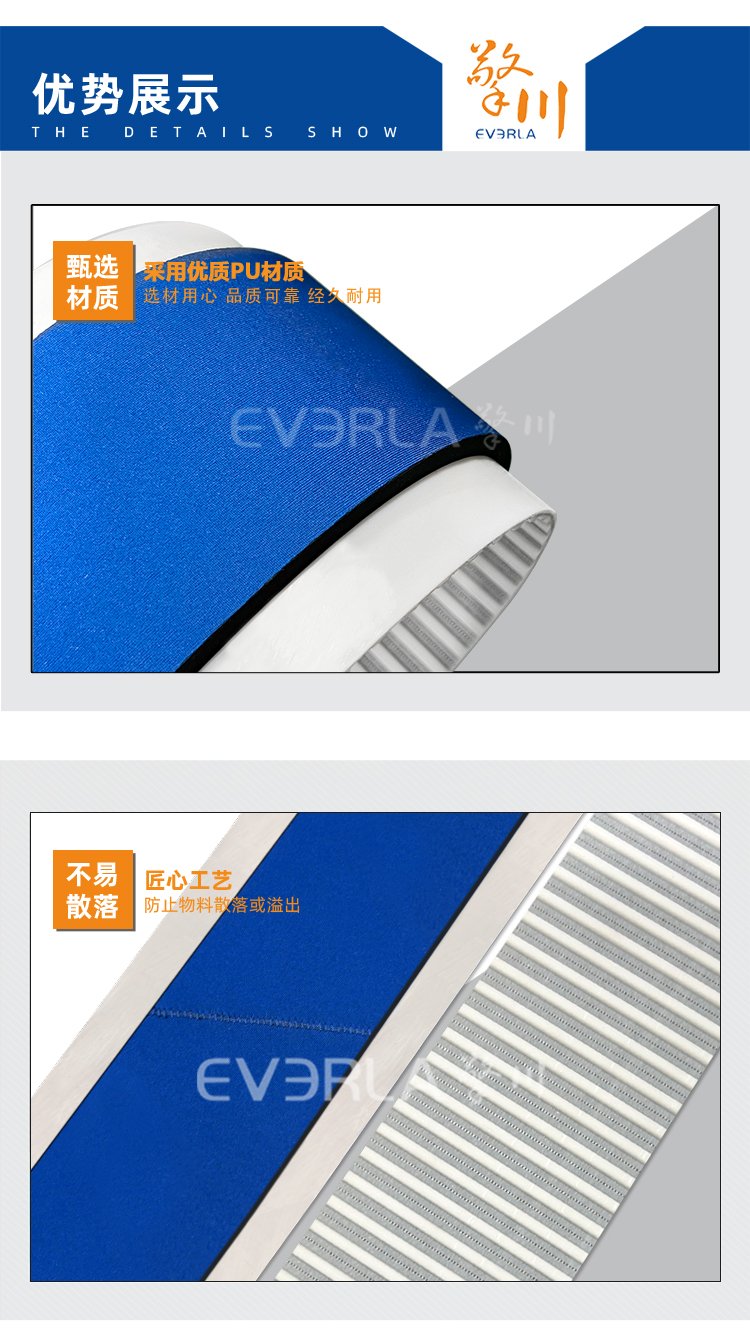 PU同步帶加藍(lán)布泡棉